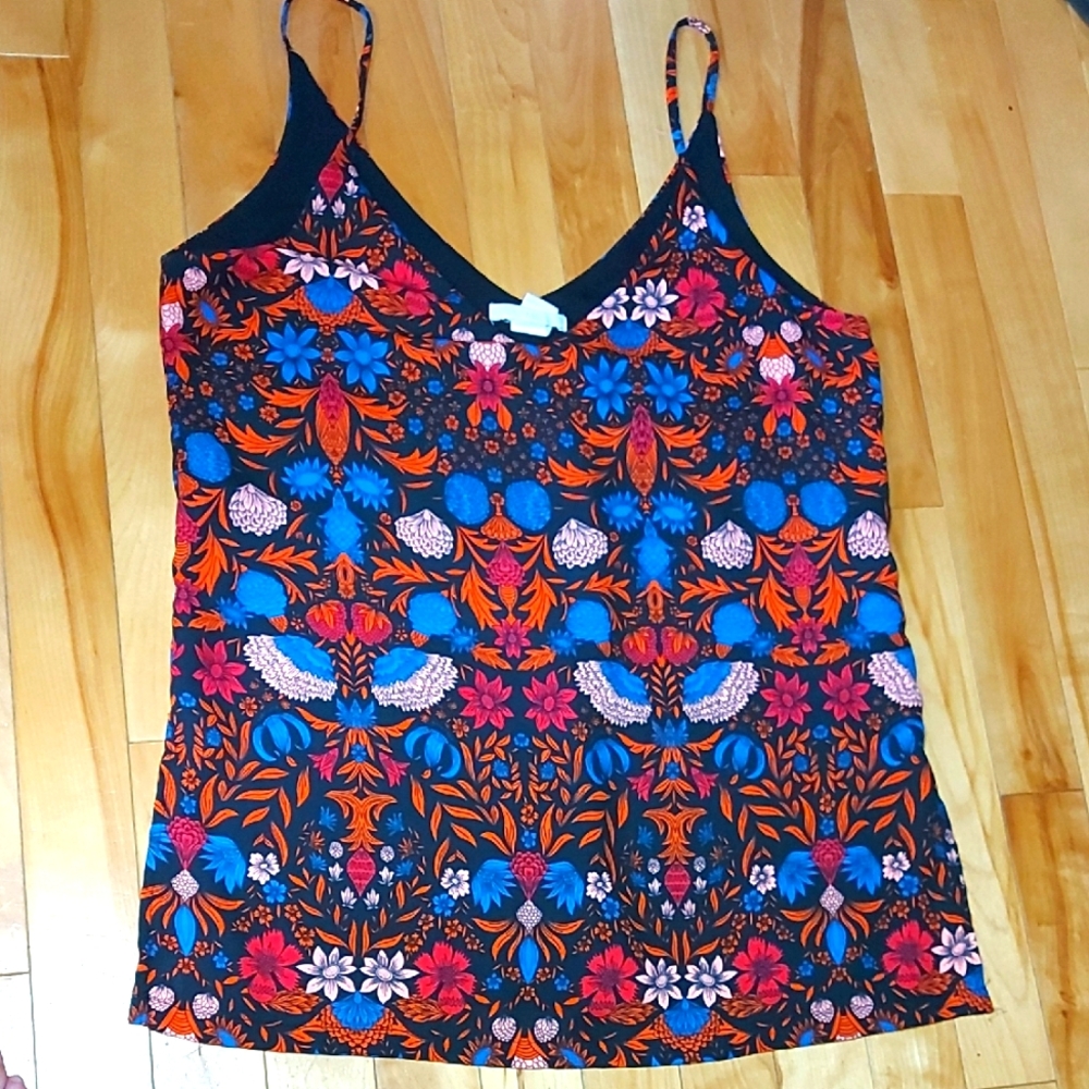 H&M | Black and Orange Floral Camisole SIZE8